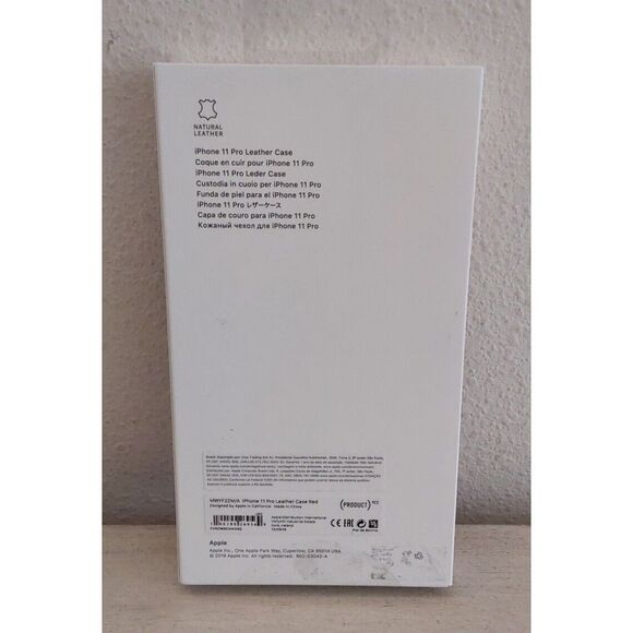 Apple iPhone 11 Pro Leather Case - Red  MWYF2ZM/A - Picture 5 of 8
